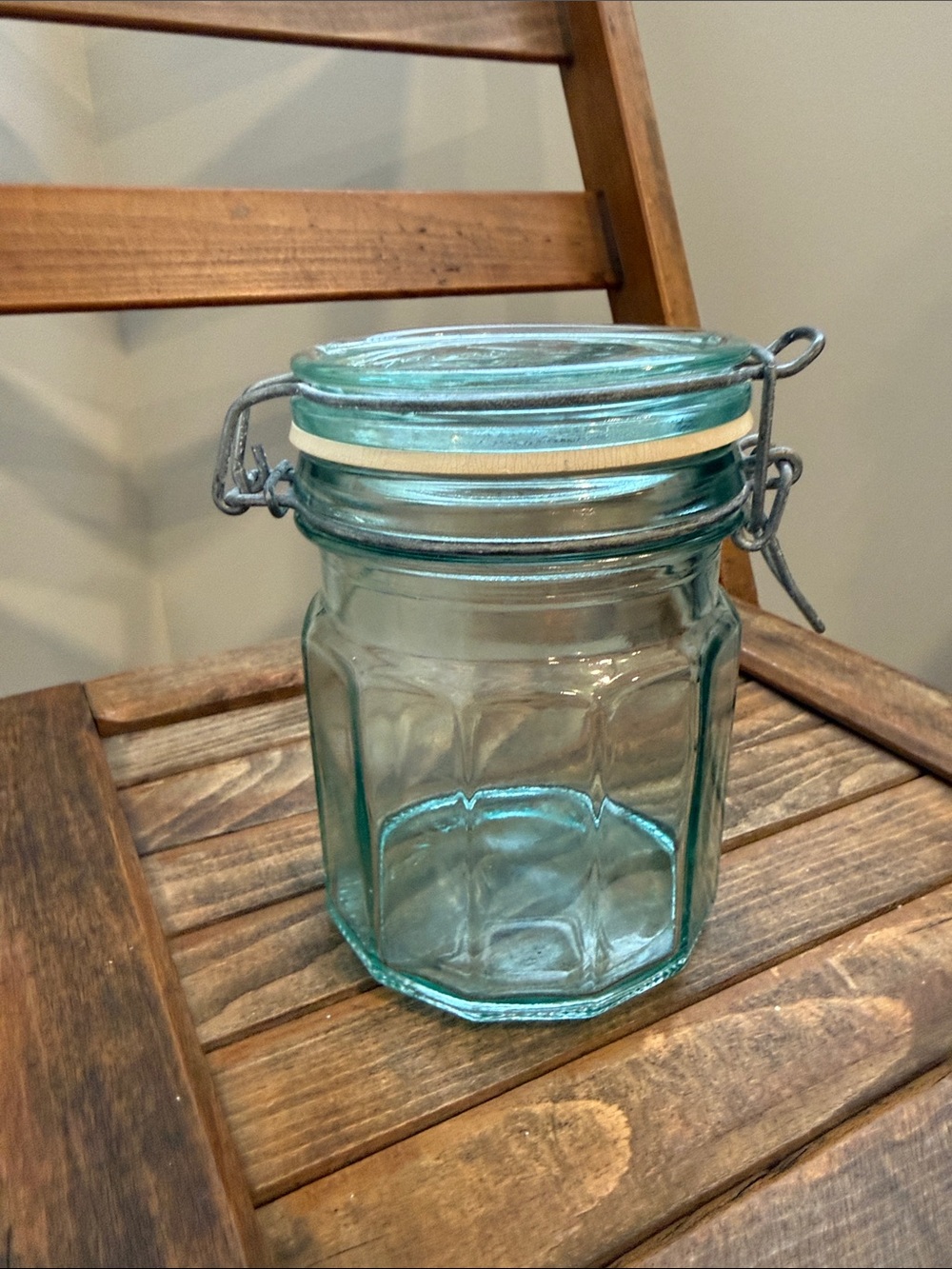 Hermetic Made in Italy Glass Clamp Lid Canister Airtight Storage Jar